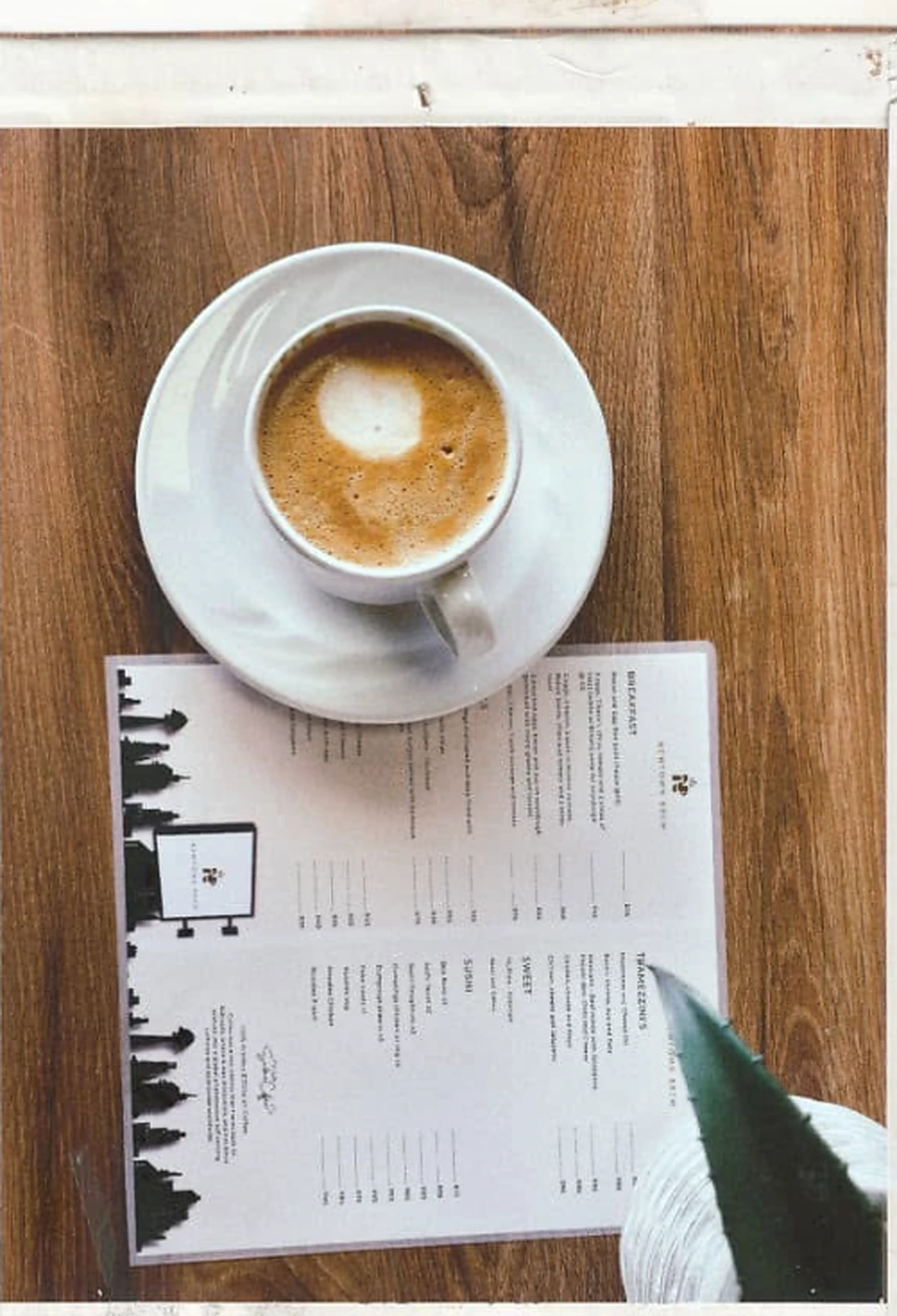 Coffee over the NewTown Brew menu